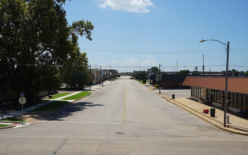 East Commerce Street in downtown Jacksonville, Texas