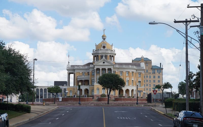The 1901 Harrison County Courthouse in Marshall, Texas